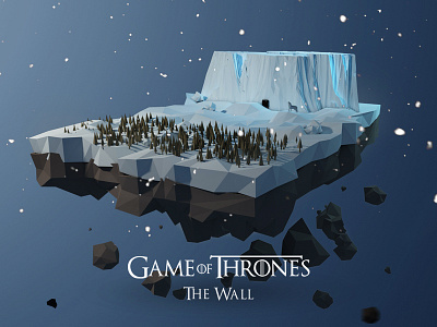 The Wall cinema4d gameofthrones lowpoly