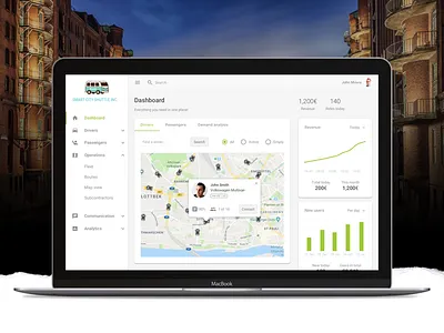 Shuttle Dashboard concept design driver map ride shuttle ui user experience user interface web