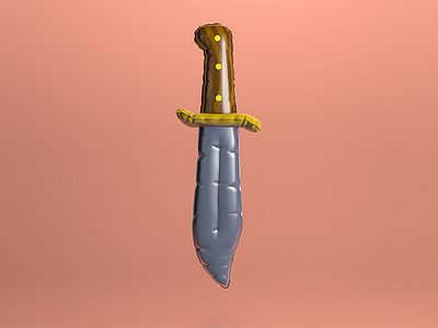 Inflatable Bowie Knife 3d c4d render