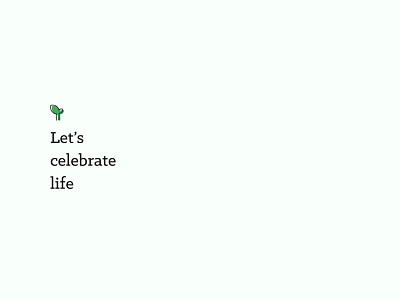 Let's celebrate life (video) agency branding clean marketing non profit one pager video website