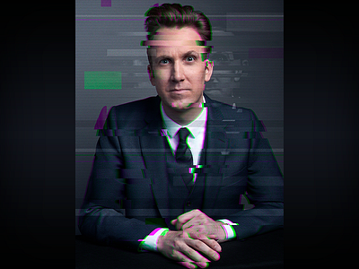 The Opposition Glitch Portrait - Jordan adobe creative cloud comedy comedy central design entertainment glitch graphic design photoshop portrait television the opposition the opposition w jordan klepper
