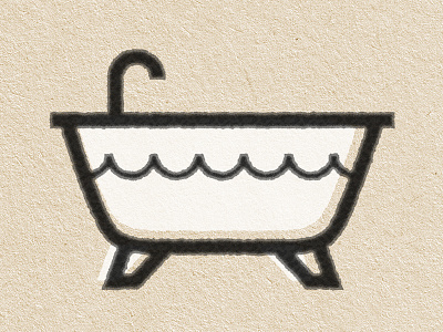 bathtub icon bathtub icon illustrator photoshop printing vintage