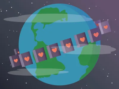 Circulate the Love of Books books calendar earth globe hearts love planet space vector