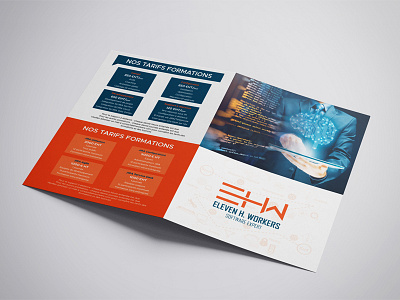 Bifold Brochure Design bifold brochure clean minimalistic design
