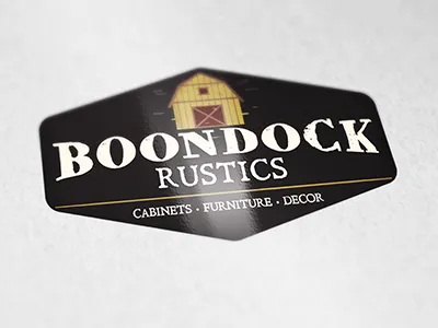 Boondock Label Mockup label mockup realistic