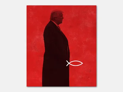 Mulligan christianity editorial editorial illustration evangelical hypocrisy religion trump