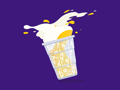 Beer splash beer cup festival illustration music pop rock specimen splash