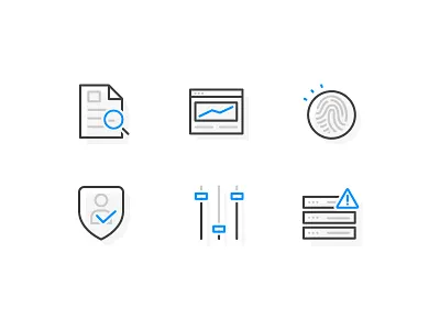 Assurance Icons II assurance compliance controls data icons it risk security server