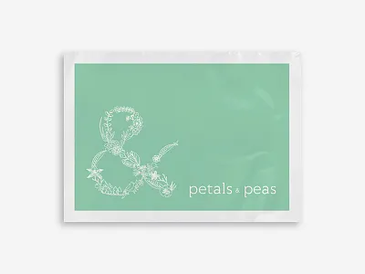 Polymailer baby branding packaging pea petal polymailer sticker mule