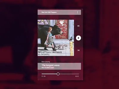 #009 DailyUI - Music player 009 daily dailyui design music musicplayer player ui uiux user ux uxui