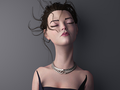 Anya Taylor-Joy fanart 3d anya anyatailorjoy cg character digital3d digitalart digitalsculpting kuhlhaus3d pixologic sculpt zbrush