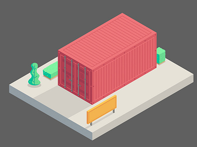 Closed Container angle art city illustration illustrator isometria isometric vector vetorial