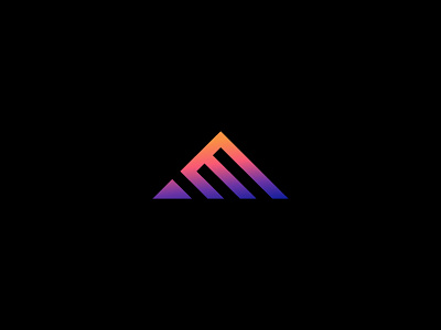 Elevate arrow branding e elevate gradient logo logomark mark mountain