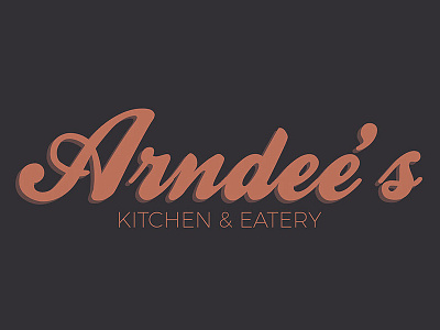 Typographic Restaurant Logo branding graphic design logo restaurant