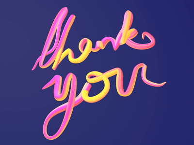 Thank You Debut c4d motion type