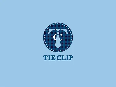 Tieclip.Com apparels brand identity branding clip logo clothing freelance icon logo design shirt tie logo tieclip tieclip.com