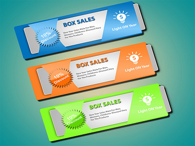 Discount Banner banner box mock up graphic design photoshop