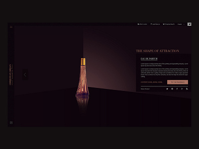 Christian Siriano Fragrance mobile app ui ux web