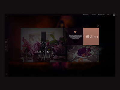 Christian Siriano Fragrance 9 mobile app ui ux web