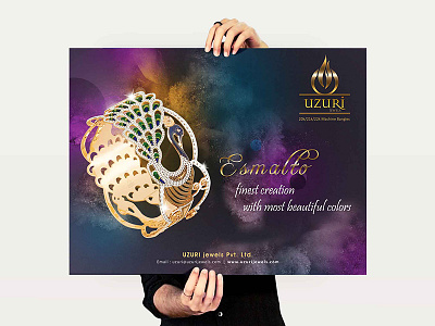 Uzuri Jewells ads graphic design photoshop poster