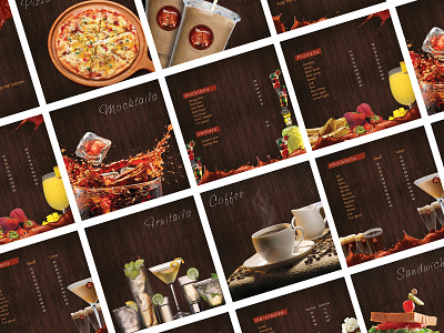 Menu graphic illustrator menu photoshop print
