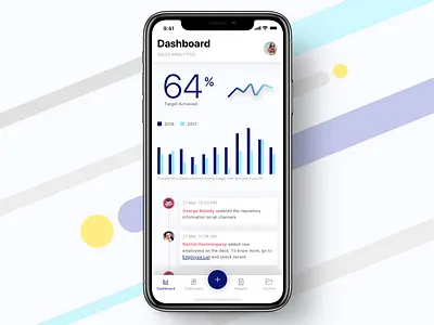 Dash. analytics app dashboard design mobile ui ux