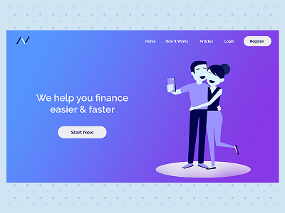 Finance Landing Page landing page layout ui ux website