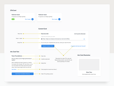 Style Guide card dashboard onboarding progress startup style guide ui wizard