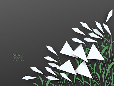 April Flower flower lily lovely minimalist poly vanveo