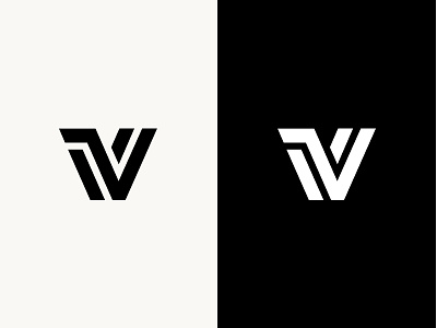 Letter V minimal solide brand design gradient letter logotype minimal monogram v