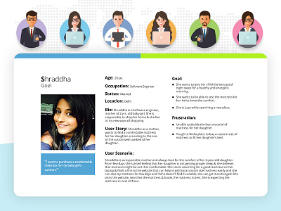 User Persona free free download freebie illustration layout minimal persona scenario simple template