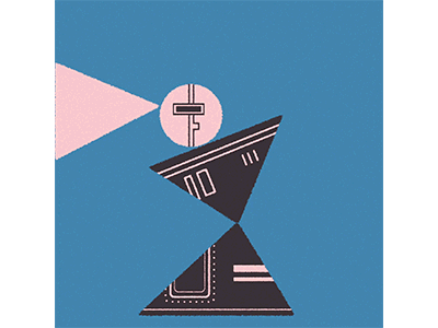 #2 Mahine after effects blue gif machine motion motion design