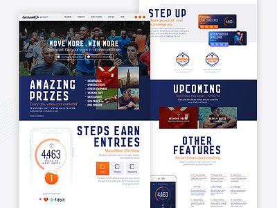 Lucozade Sport - Made To Move Landing Page fitness health health tracker landing page lucozade sport made to move ui user experience user interface ux web design