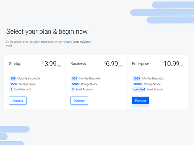 Pricing Plan pricing pricing table table