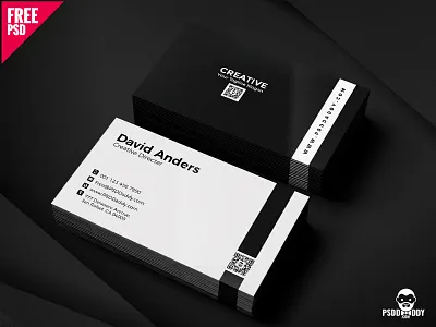 Simple Business Cards PSD agency card business card card design clean creative design design free psd free template freebie psd psd template visiting card