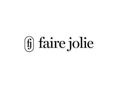 Faire Jolie - Rejected Concept 1 brand clothing diy handmade identity logo mark stencil typography