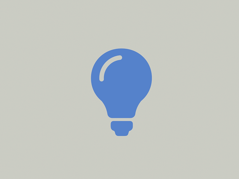 Lightbulb 2d after effects animation explainer motion motion design motion graphics