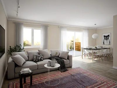 3D Interior - Studio - Sweden 3d 3d visualization 3dmax 3dsmax architecture archviz interior interior design render rendering scandinavian vray