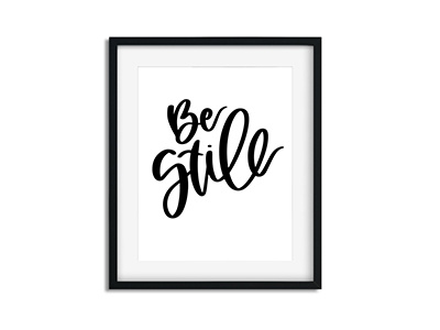 Be Still - Hand Lettering be still bible hand lettering ipad pro lettering