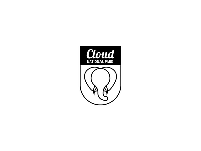 Cloud National Park animal dailylogchallenge elephant logo national park natural wildlife