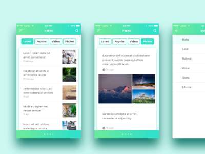 News Feed Design appdesign digitaldesign mobiledesign ui user interface ux
