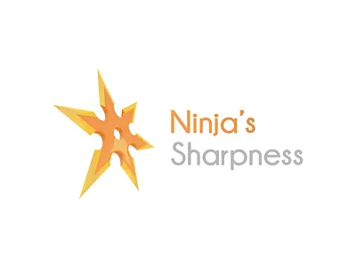 Ninja's Sharpness blade buy logo cut edgy iron logo logo for sale metal ninja sharp shuriken spin