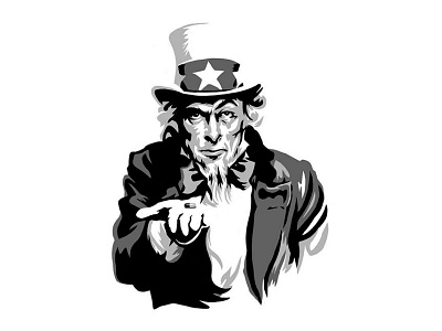 Strong Medicine illustration military patriotic process sketch uncle sam