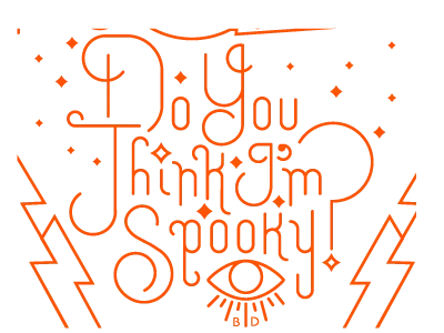 Spooky Type typography wallpaper x files