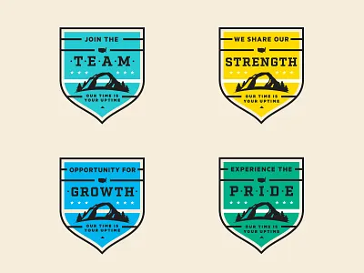 Recruitment Badges badge houston htx nature recruiting star team texas texture tree tx usa