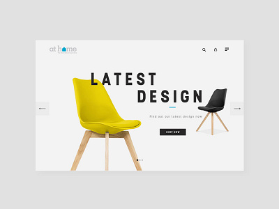 athome website redesign clean creative minimal redesign uiux website