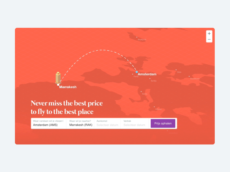 Travel Concept - Destination animation dutch isometric map principle travel ui ux