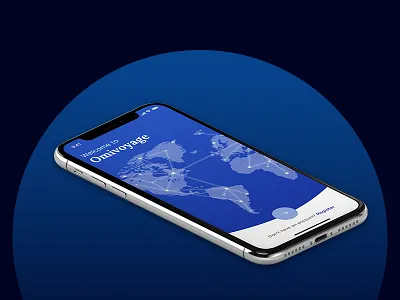 Omivoyage Splash screen design mobile app travel ui ux