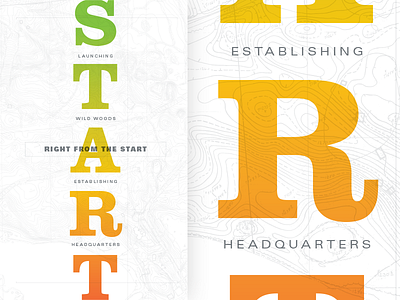 Right From the Start bright camp christian layout print type