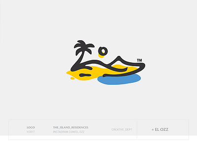 Island Residences badge branding icon illustration illustrator lines logo logotype vector